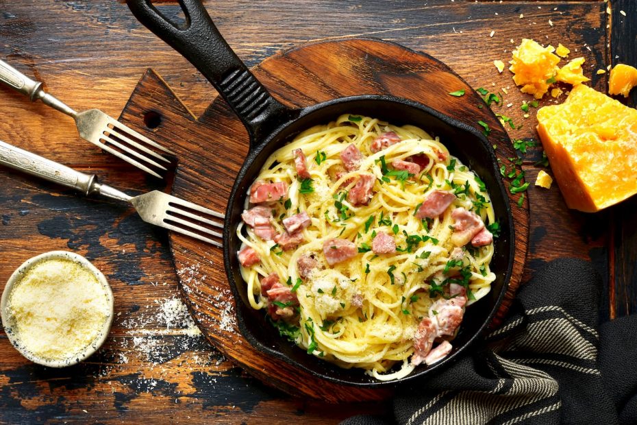 spaghetti carbonara à l'italienne